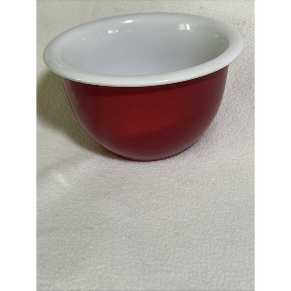 Corningware Coordinates Mixing Bowl 1 Qt Cajun Red Nesting Stoneware - Picture 1 of 5